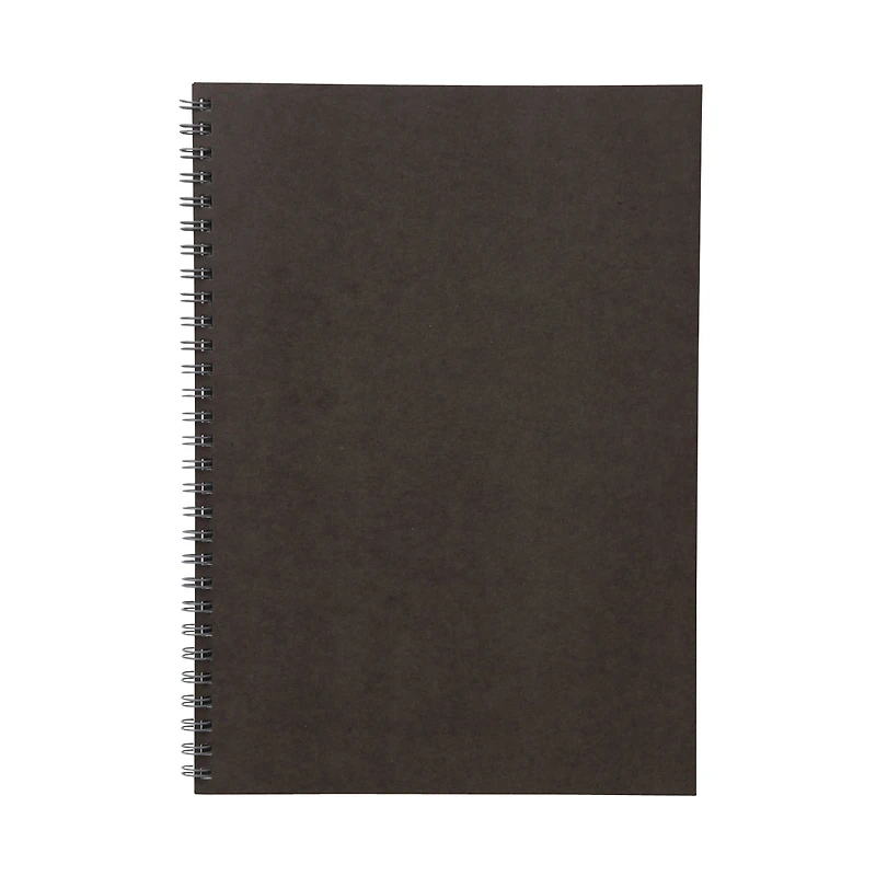 Dark Grey Double Ring Lined Notebook