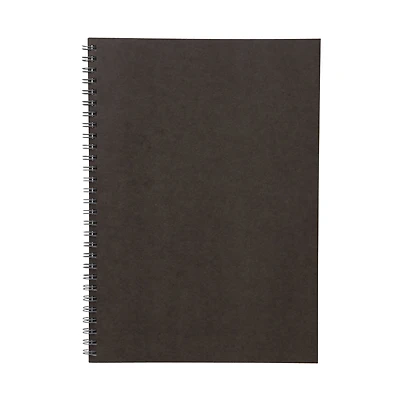 Dark Grey Double Ring Lined Notebook