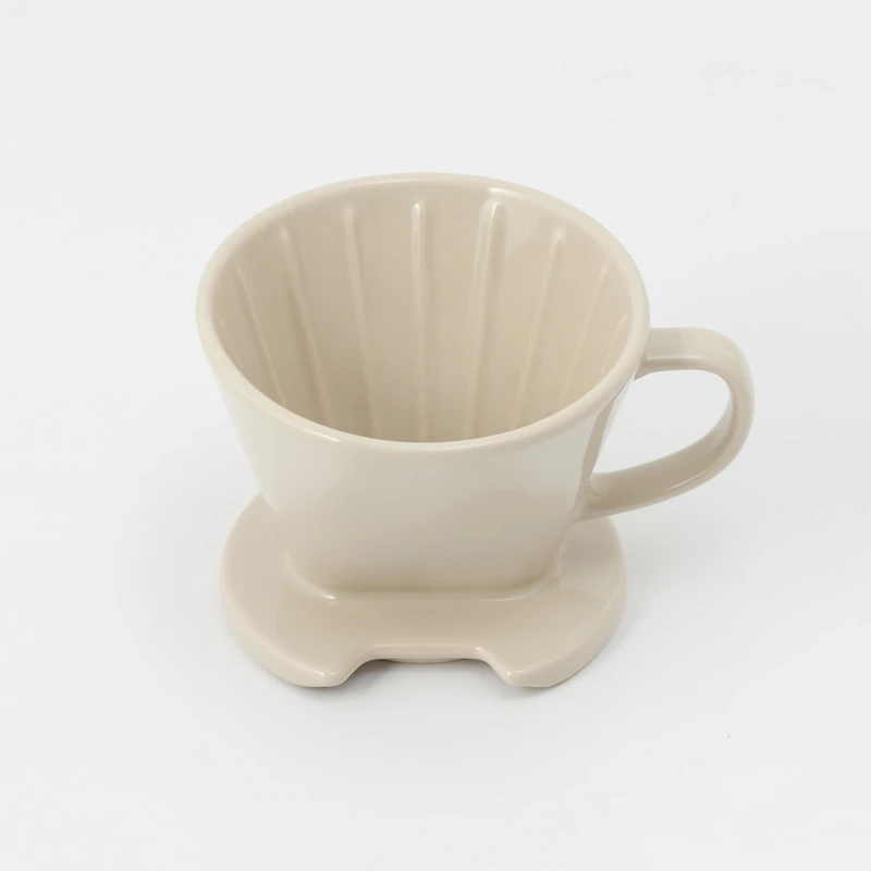 Stoneware Coffee Dripper - Grey Beige