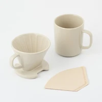 Stoneware Coffee Dripper - Grey Beige