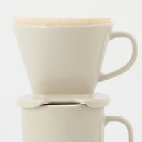 Stoneware Coffee Dripper - Grey Beige