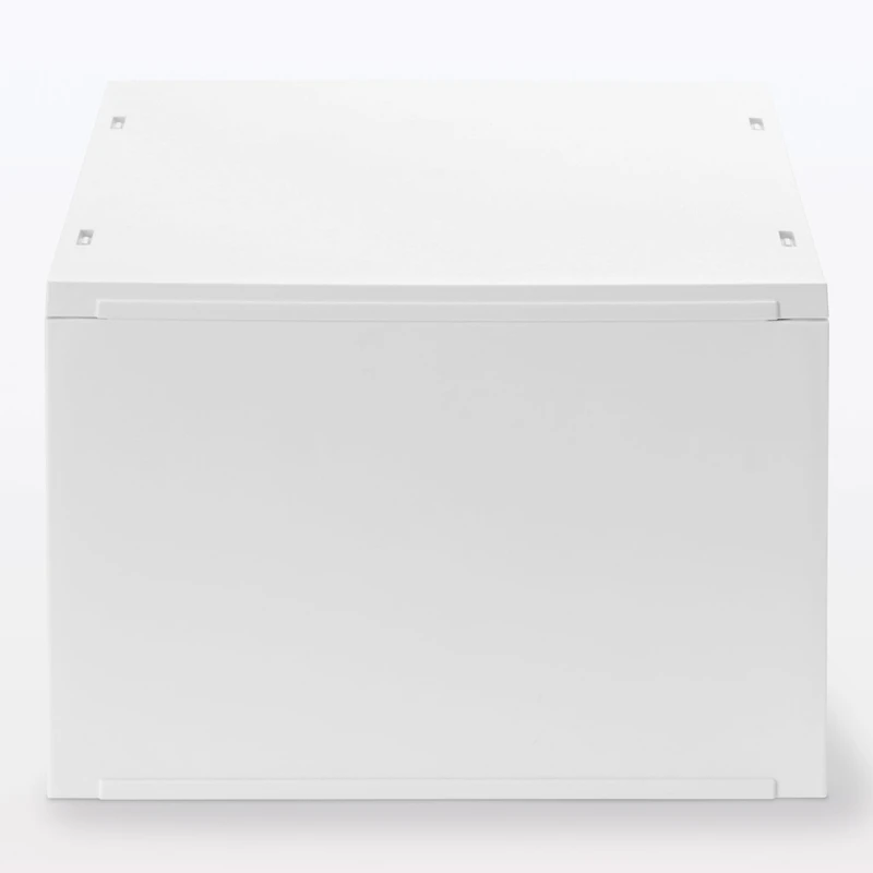 Polypropylene Storage Case Drawer White Grey