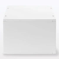Polypropylene Storage Case Drawer White Grey