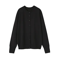 Wool Crew Neck Cardigan