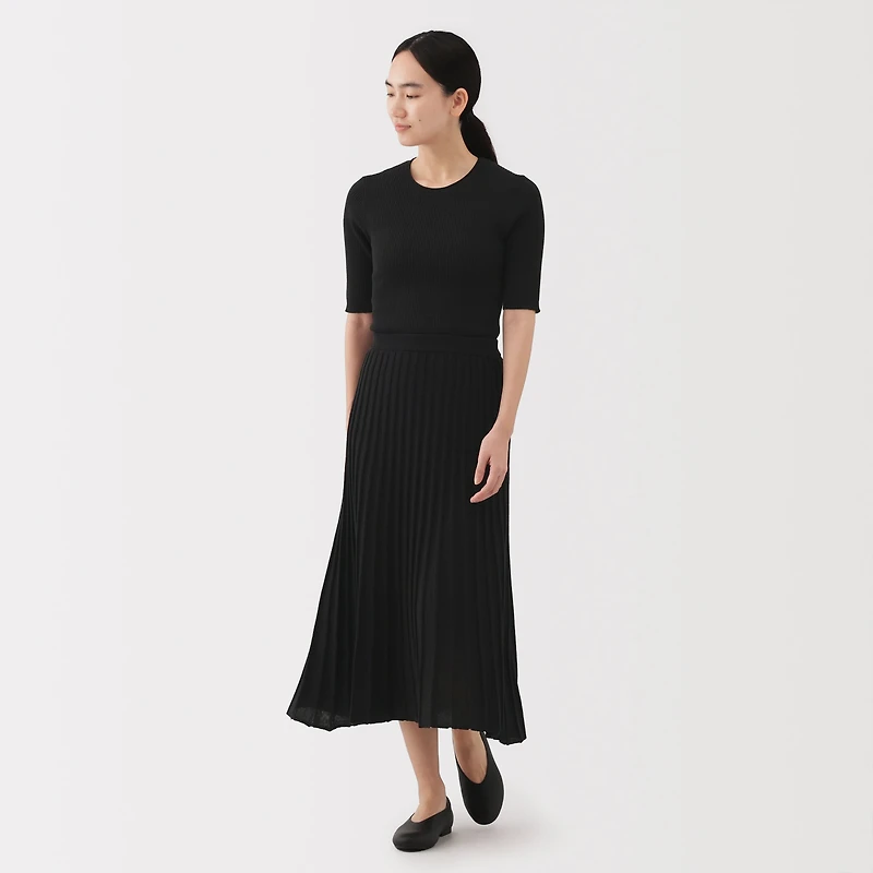 Lyocell Blend Half Sleeve Sweater
