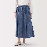 Cotton Voile Gathered Skirt
