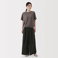 Lyocell Blend Easy Wide Pants