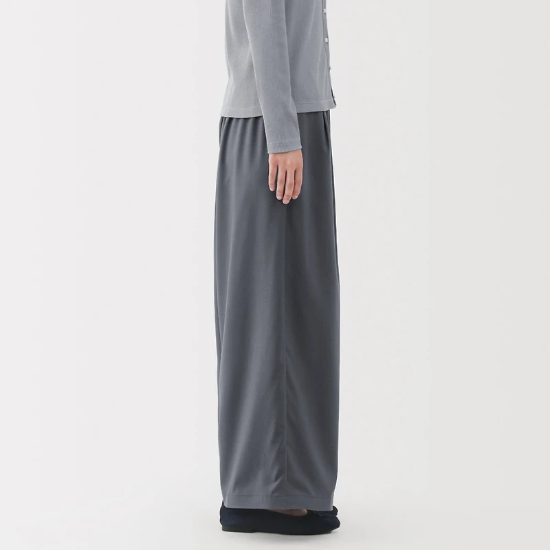 Lyocell Blend Easy Wide Pants