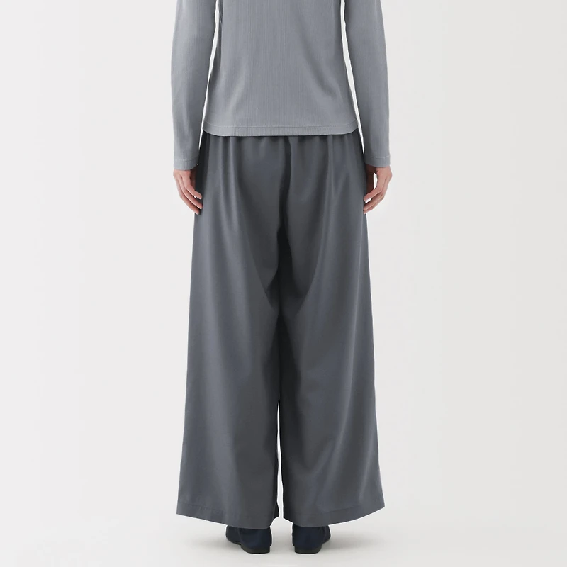Lyocell Blend Easy Wide Pants