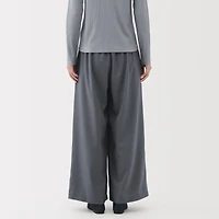 Lyocell Blend Easy Wide Pants