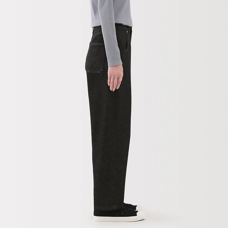 Kapok Blend Denim Barrel Pants