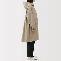 Water Repellent Hooded Long Coat