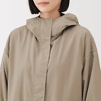 Water Repellent Hooded Long Coat