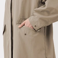 Water Repellent Hooded Long Coat