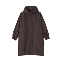 Water Repellent Hooded Long Coat