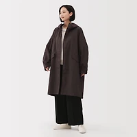 Water Repellent Hooded Long Coat
