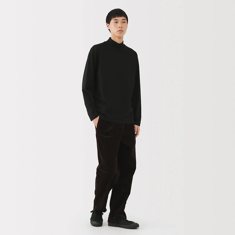Brushed High Neck T-Shirt