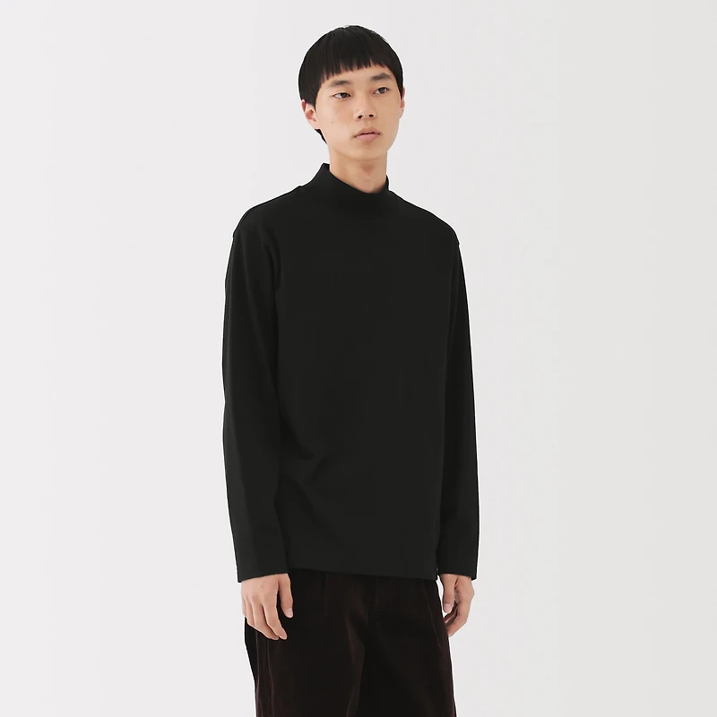 Brushed High Neck T-Shirt