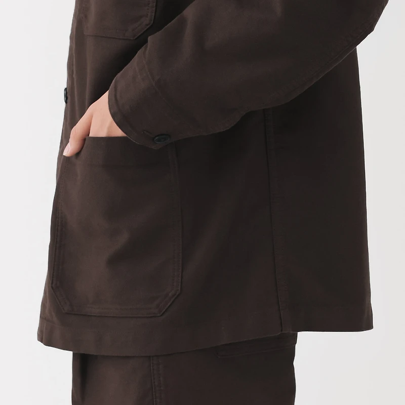 Kapok Blend Moleskin Coverall Jacket