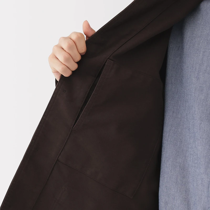 Kapok Blend Moleskin Coverall Jacket