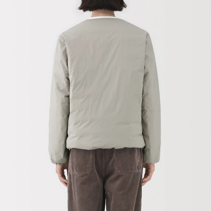 Lightweight Down Collarless Jacket