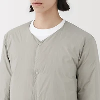 Lightweight Down Collarless Jacket