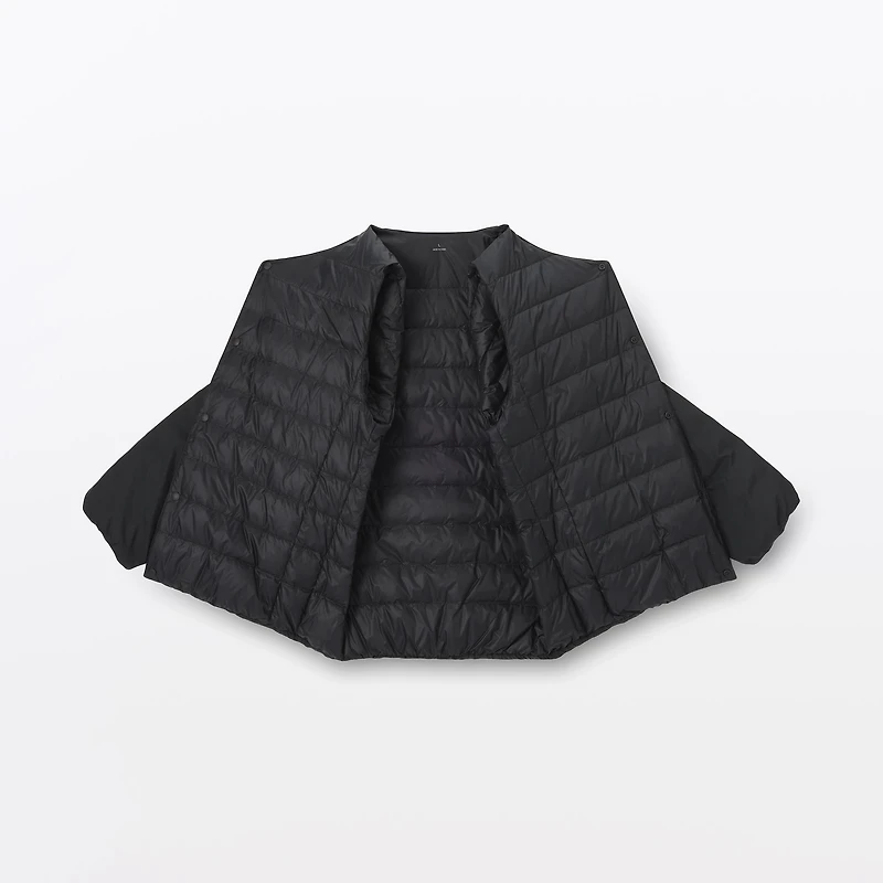 Lightweight Down Collarless Jacket