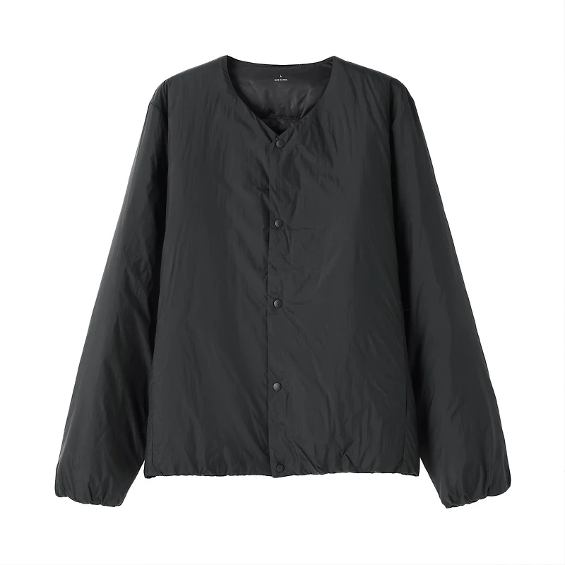 Lightweight Down Collarless Jacket