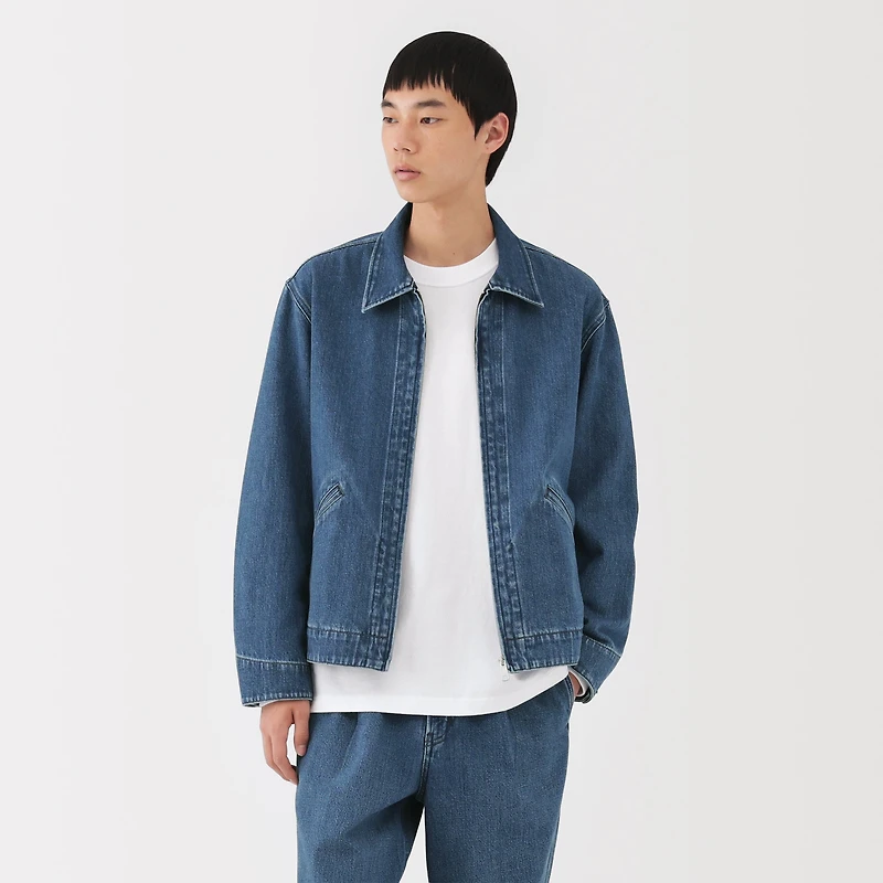 Kapok Blend Denim Blouson
