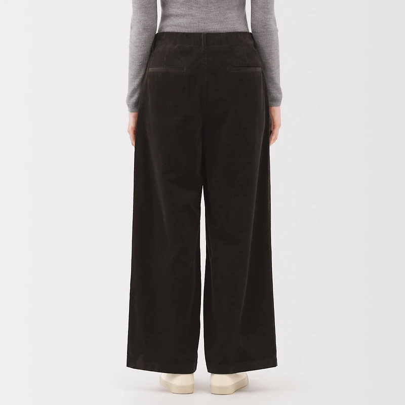 Kapok Blend Corduroy Wide Pants