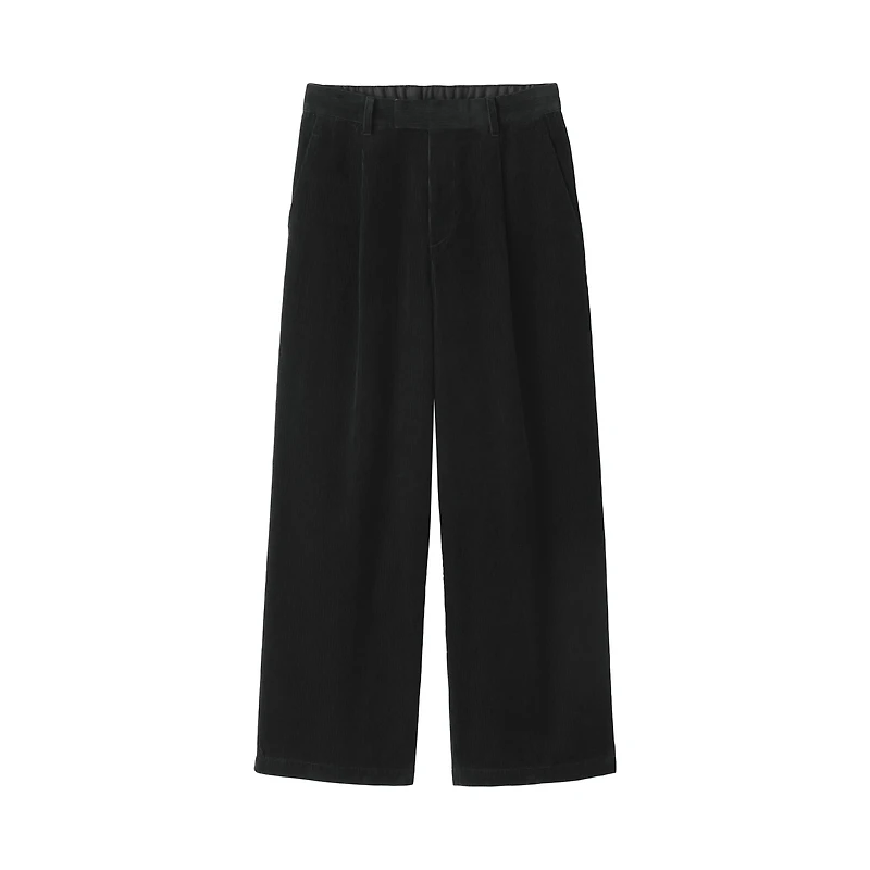 Kapok Blend Corduroy Wide Pants