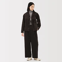 Kapok Blend Corduroy Wide Pants
