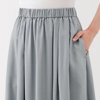 Lyocell Blend Flared Skirt
