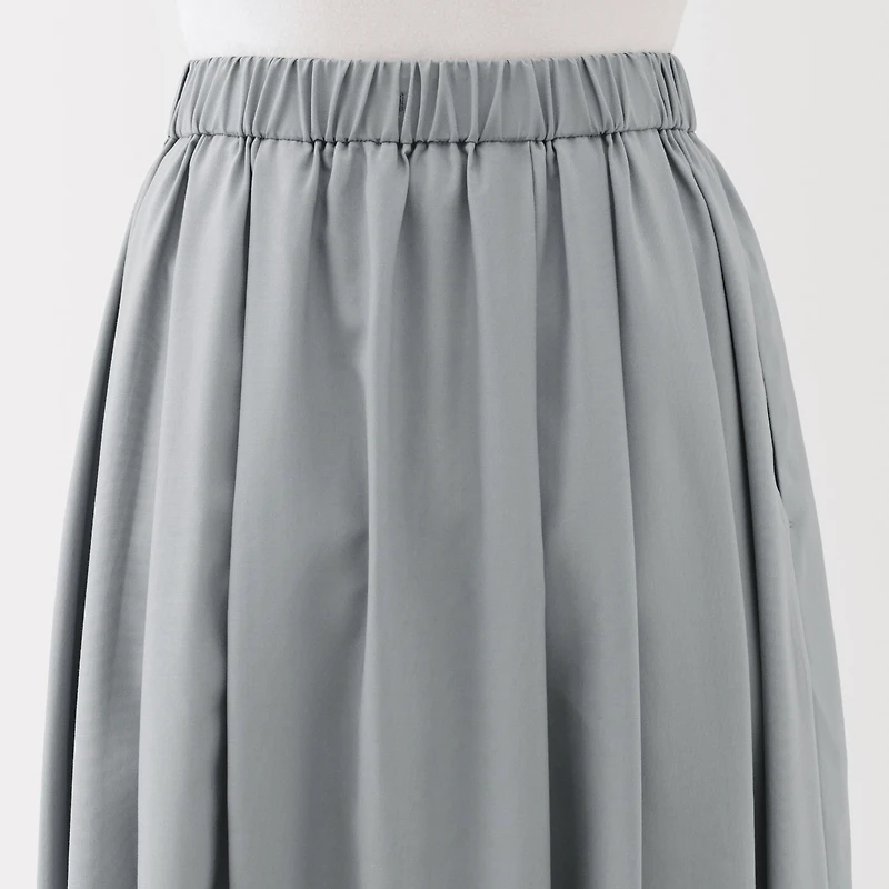 Lyocell Blend Flared Skirt