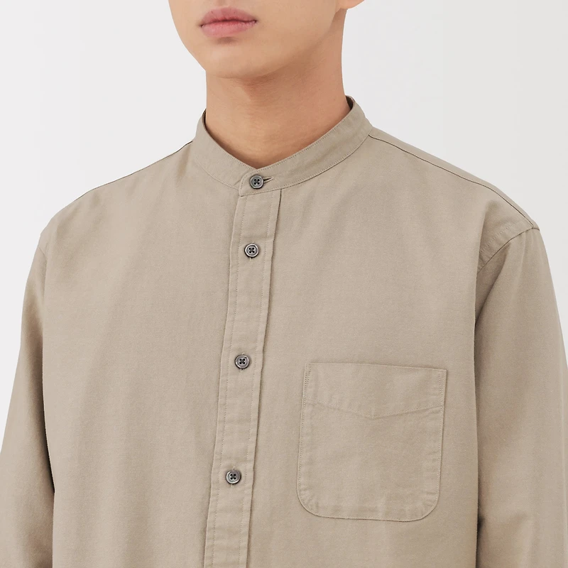 Oxford Stand Collar Shirt
