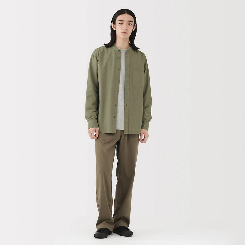 Oxford Stand Collar Shirt