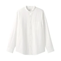 Broadcloth Stand Collar Shirt