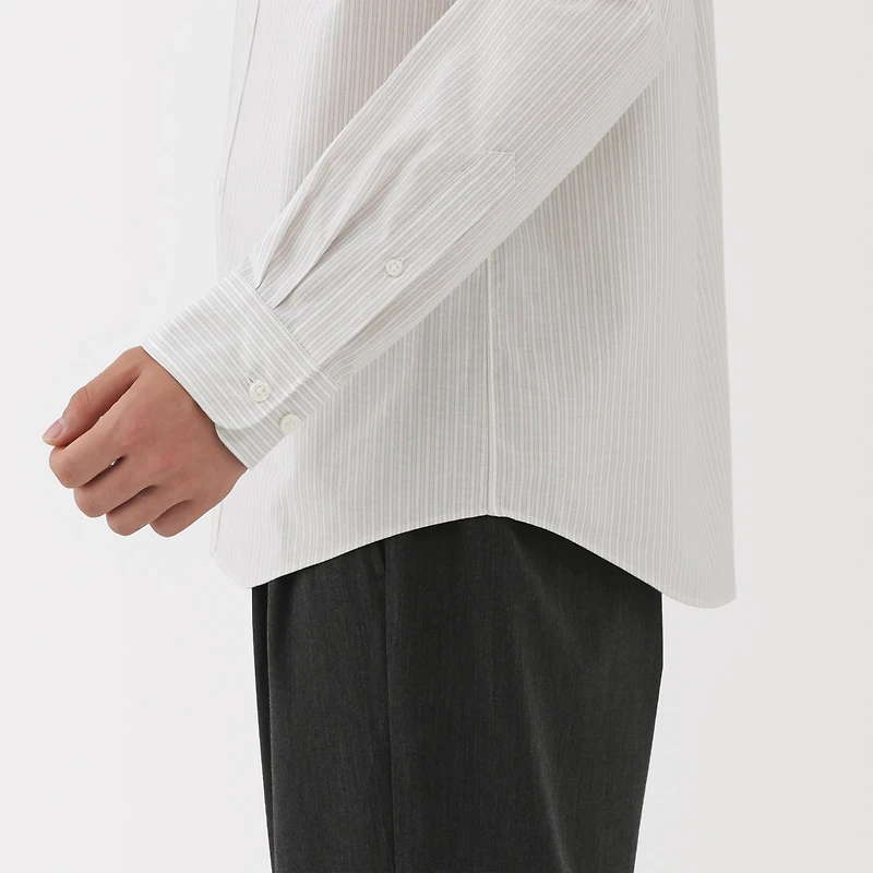 Broadcloth Stand Collar Shirt