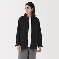 Broadcloth Stand Collar Shirt