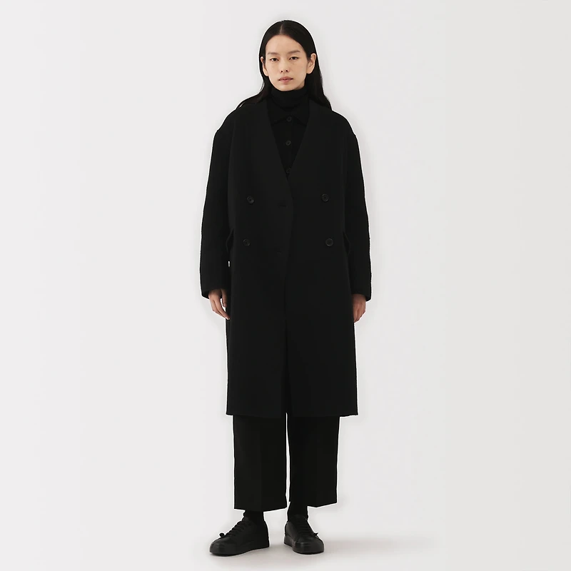 Labo Cashmere Mix Double Breasted Coat