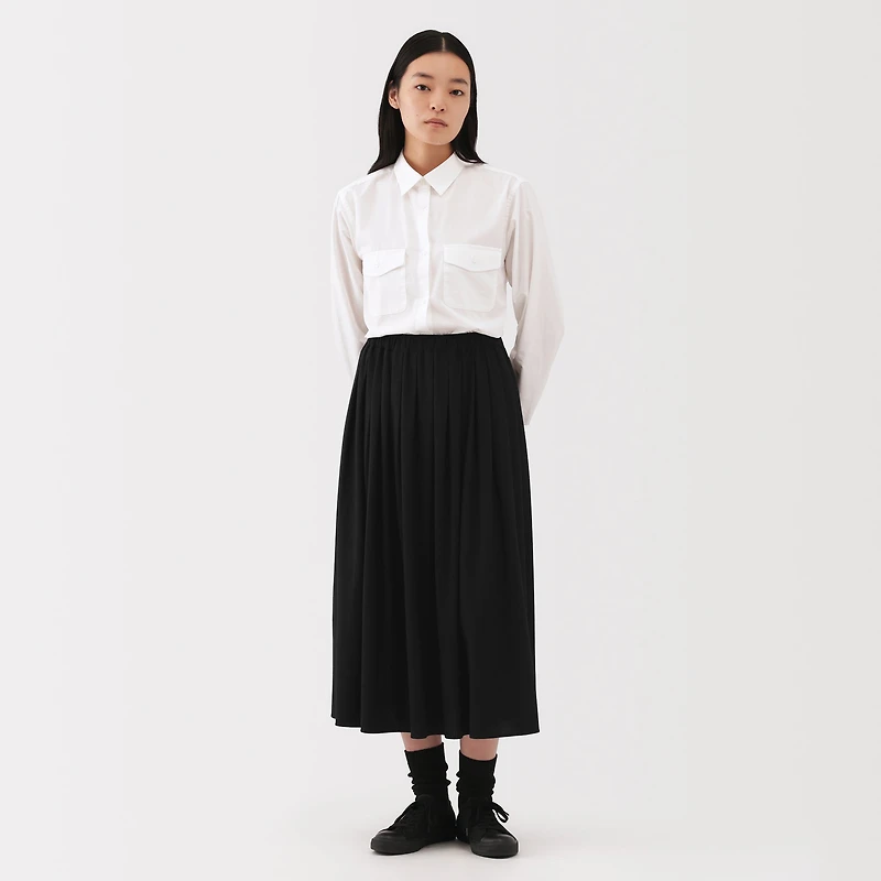Labo Jersey Pleated Skirt