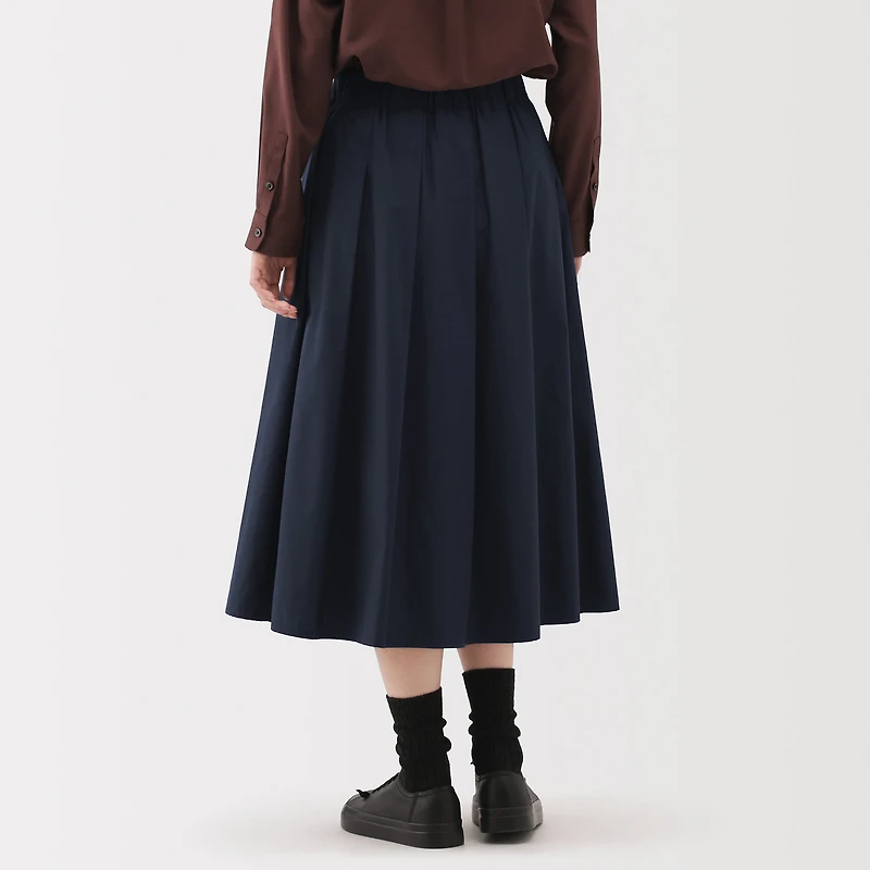 Labo Polyester Cotton Tuck Skirt