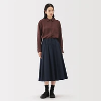 Labo Polyester Cotton Tuck Skirt