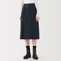 Labo Polyester Twill Tuck Skirt