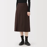 Labo Polyester Twill Tuck Skirt