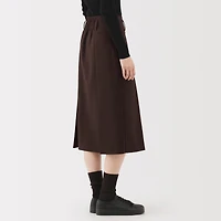 Labo Polyester Twill Tuck Skirt