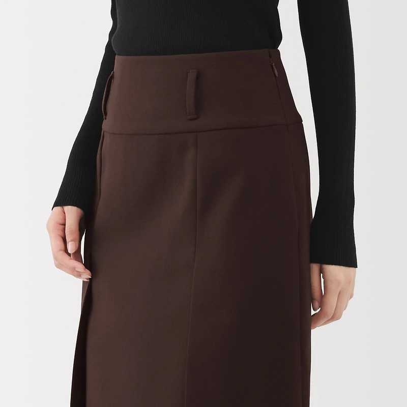 Labo Polyester Twill Tuck Skirt