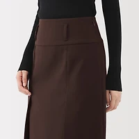 Labo Polyester Twill Tuck Skirt