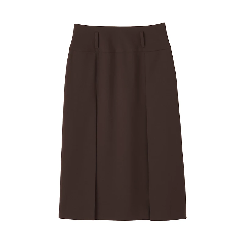 Labo Polyester Twill Tuck Skirt