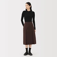Labo Polyester Twill Tuck Skirt